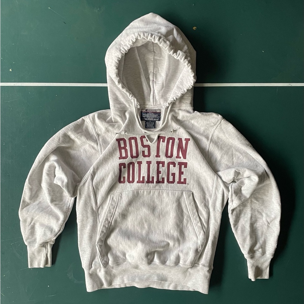 Boston College Reverse Weave Champion Hoodie